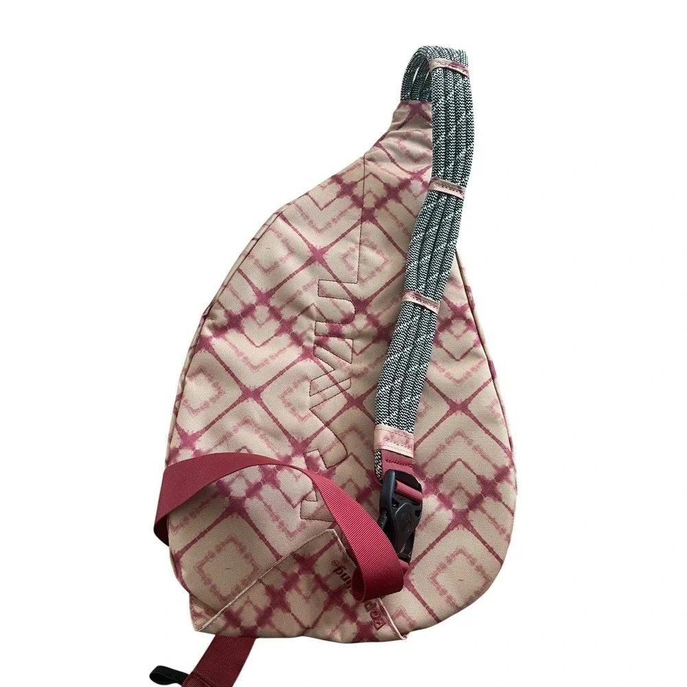 KAVU Rope Sling Bag Meadow Dye Backpack Travel Hiking NWOT